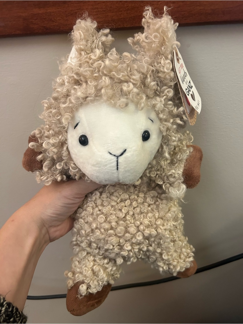 NWT Ganz Curly Alpaca Llama Plush Stuffed Animal Soft Toy